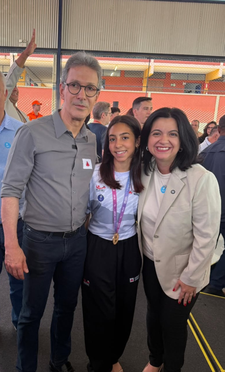 Ester Luísa durante o campeonato de Taekwondo