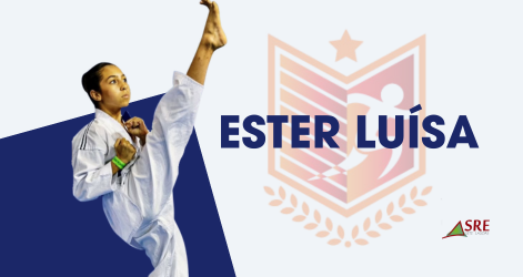 A estudante-atleta Ester Luísa, da EE Júlio César Reis Oliveira, de Sete Lagoas, sobe no pódio duas vezes na mesma semana